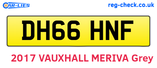 DH66HNF are the vehicle registration plates.