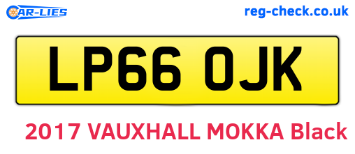 LP66OJK are the vehicle registration plates.