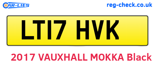 LT17HVK are the vehicle registration plates.