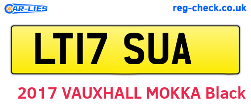 LT17SUA are the vehicle registration plates.