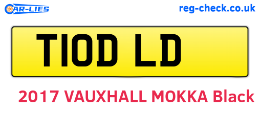 T10DLD are the vehicle registration plates.
