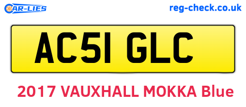AC51GLC are the vehicle registration plates.