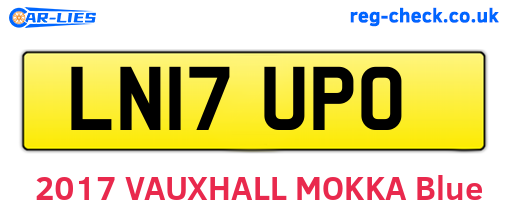 LN17UPO are the vehicle registration plates.