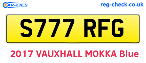 S777RFG are the vehicle registration plates.