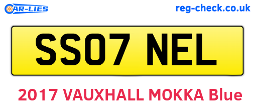 SS07NEL are the vehicle registration plates.