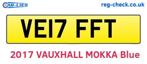 VE17FFT are the vehicle registration plates.