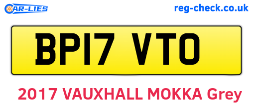 BP17VTO are the vehicle registration plates.