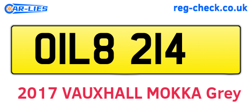 OIL8214 are the vehicle registration plates.
