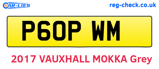 P60PWM are the vehicle registration plates.