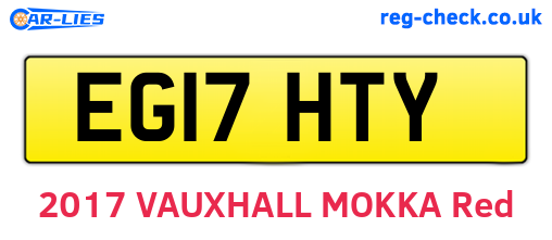 EG17HTY are the vehicle registration plates.