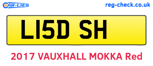 L15DSH are the vehicle registration plates.