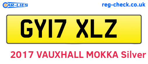 GY17XLZ are the vehicle registration plates.