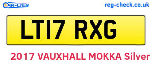 LT17RXG are the vehicle registration plates.