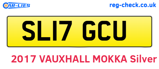 SL17GCU are the vehicle registration plates.