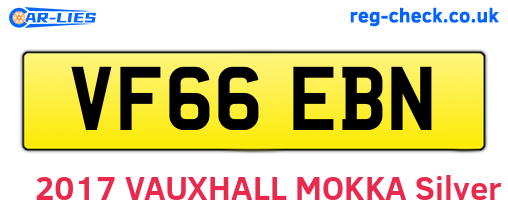 VF66EBN are the vehicle registration plates.
