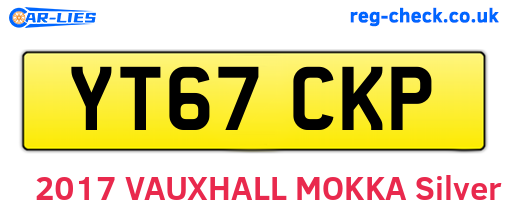 YT67CKP are the vehicle registration plates.