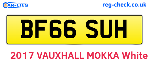 BF66SUH are the vehicle registration plates.