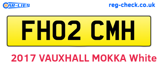 FH02CMH are the vehicle registration plates.