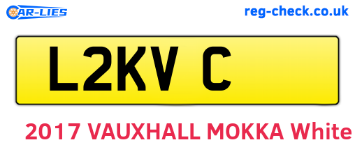 L2KVC are the vehicle registration plates.