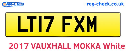 LT17FXM are the vehicle registration plates.
