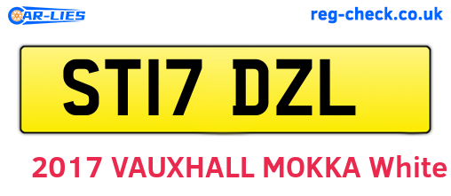 ST17DZL are the vehicle registration plates.