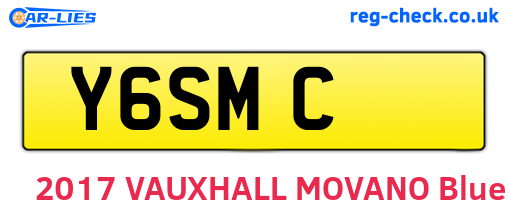 Y6SMC are the vehicle registration plates.