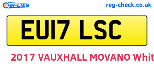 EU17LSC are the vehicle registration plates.
