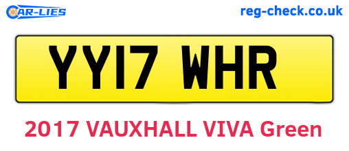 YY17WHR are the vehicle registration plates.