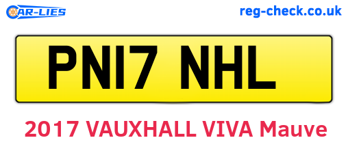 PN17NHL are the vehicle registration plates.