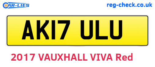 AK17ULU are the vehicle registration plates.