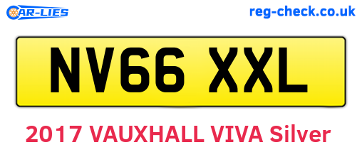 NV66XXL are the vehicle registration plates.