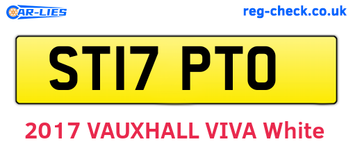 ST17PTO are the vehicle registration plates.