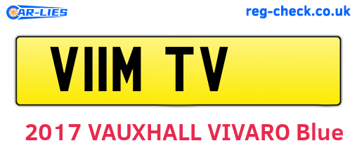 V11MTV are the vehicle registration plates.