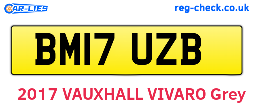 BM17UZB are the vehicle registration plates.