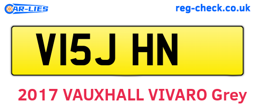V15JHN are the vehicle registration plates.