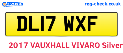 DL17WXF are the vehicle registration plates.