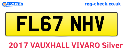 FL67NHV are the vehicle registration plates.