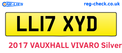 LL17XYD are the vehicle registration plates.