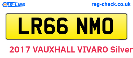LR66NMO are the vehicle registration plates.