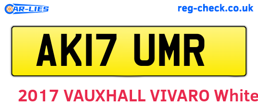 AK17UMR are the vehicle registration plates.