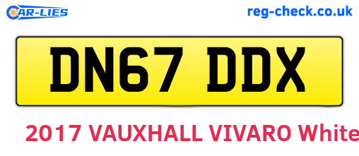 DN67DDX are the vehicle registration plates.