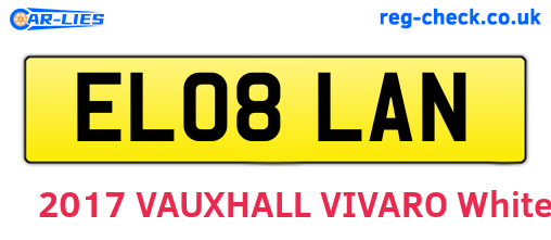 EL08LAN are the vehicle registration plates.