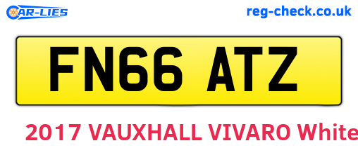 FN66ATZ are the vehicle registration plates.
