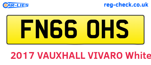 FN66OHS are the vehicle registration plates.