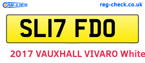 SL17FDO are the vehicle registration plates.