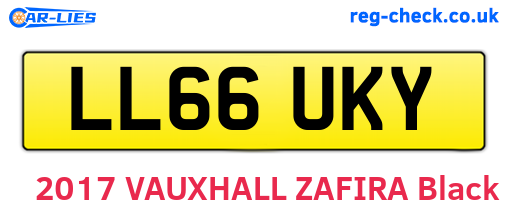 LL66UKY are the vehicle registration plates.