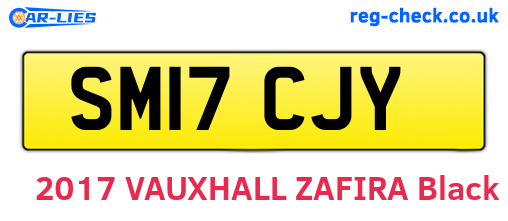 SM17CJY are the vehicle registration plates.