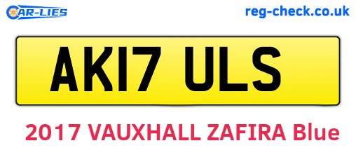AK17ULS are the vehicle registration plates.