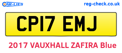 CP17EMJ are the vehicle registration plates.