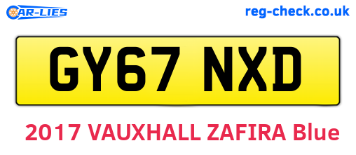 GY67NXD are the vehicle registration plates.